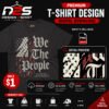 250 Anniversary USA We The People patriotic PNG design for Cricut and sublimation