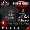 250 Anniversary USA We The People patriotic PNG digital artwork with transparent background