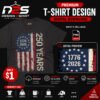 250th Anniversary USA patriotic PNG Digital Download for T-shirt printing