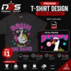 Bruh We Back Goose Bubble Gum PNG design with transparent background for sublimation