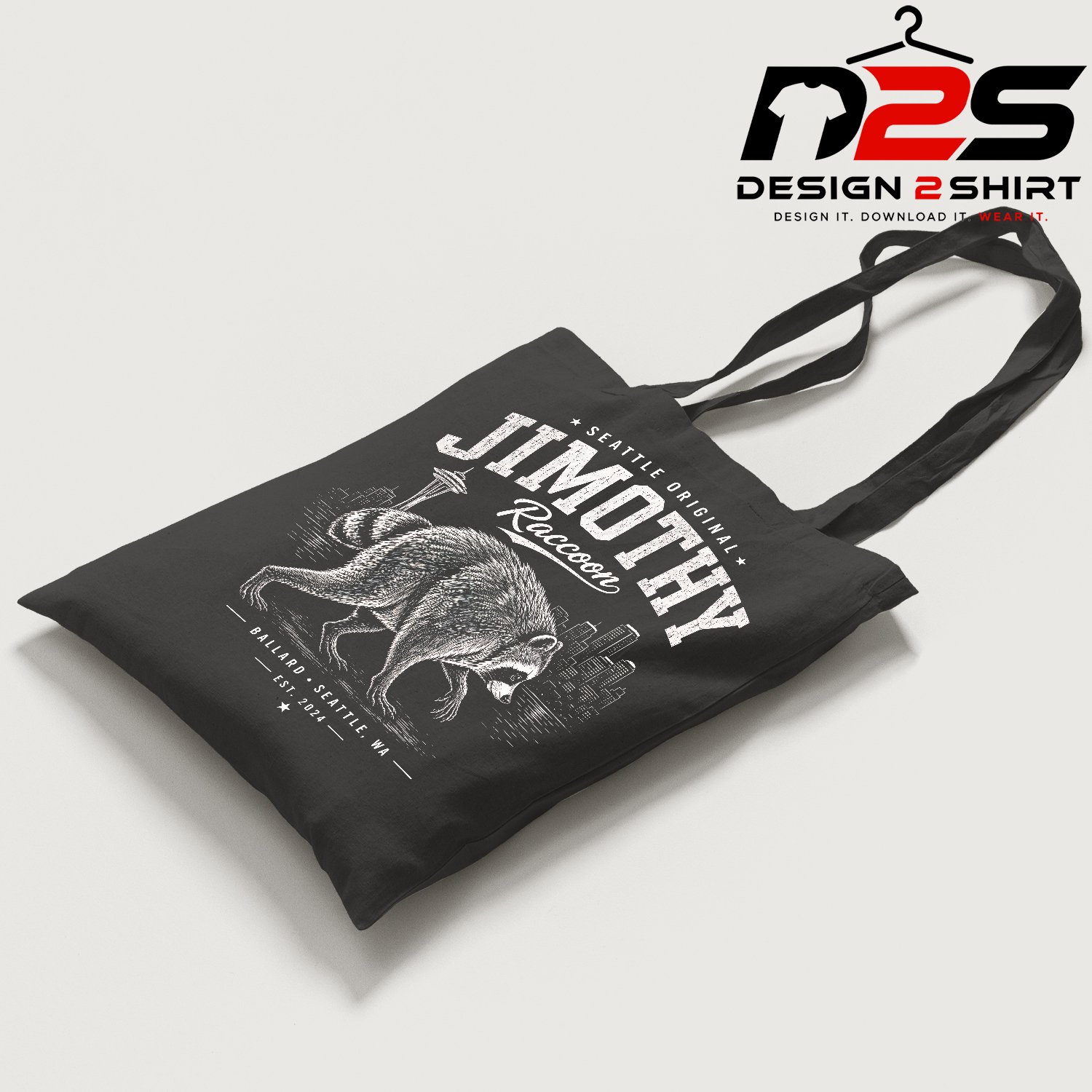 Funny raccoon-inspired graphic prepared for premium digital crafting projects