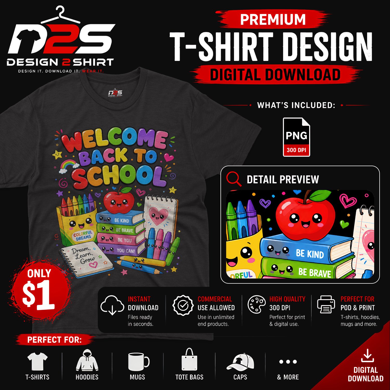 Welcome Back To School Kawaii Teacher cute PNG Digital Download for teacher T-shirt design