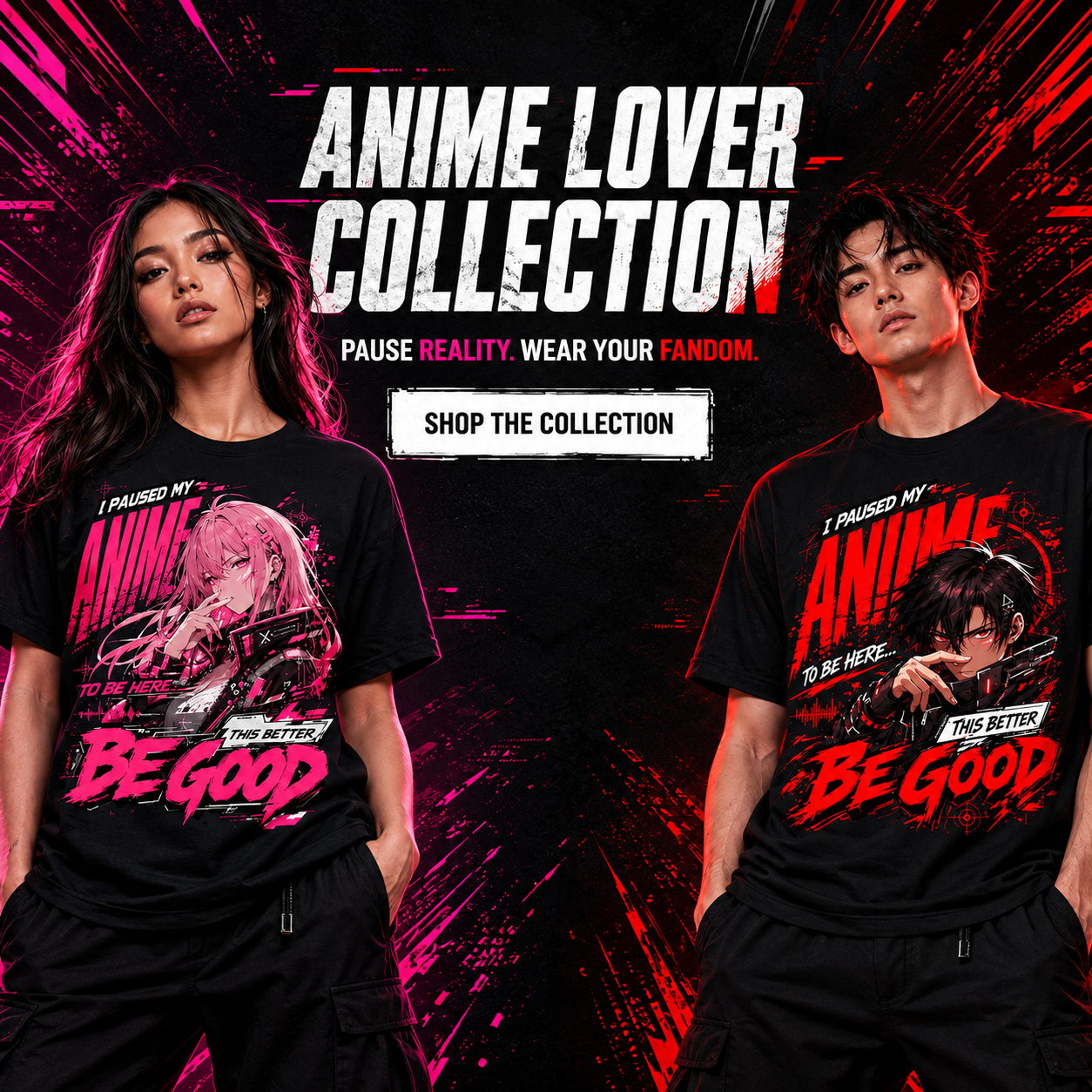 Funny anime fan apparel for casual everyday wear