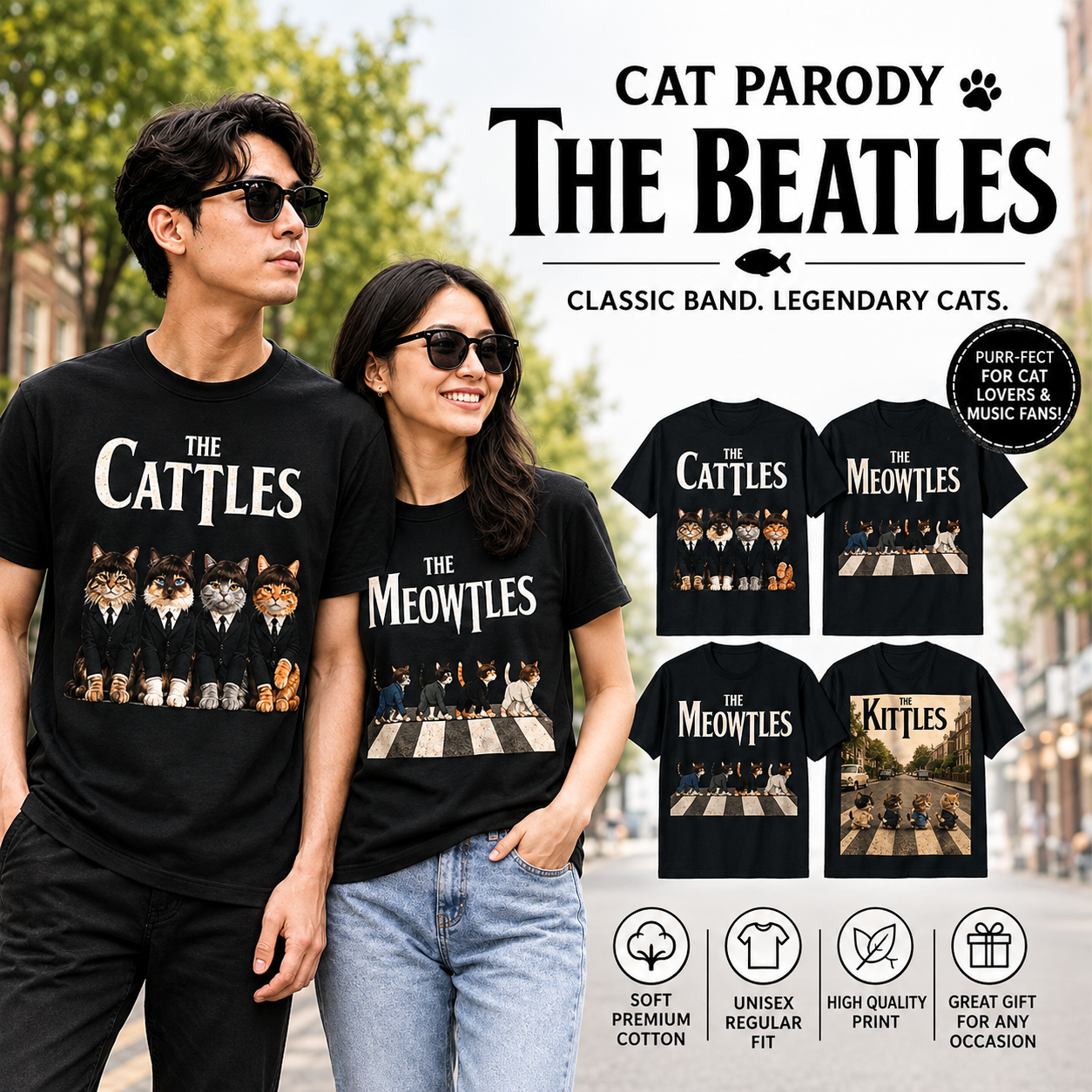 Funny cat parody inspired by classic Beatles music