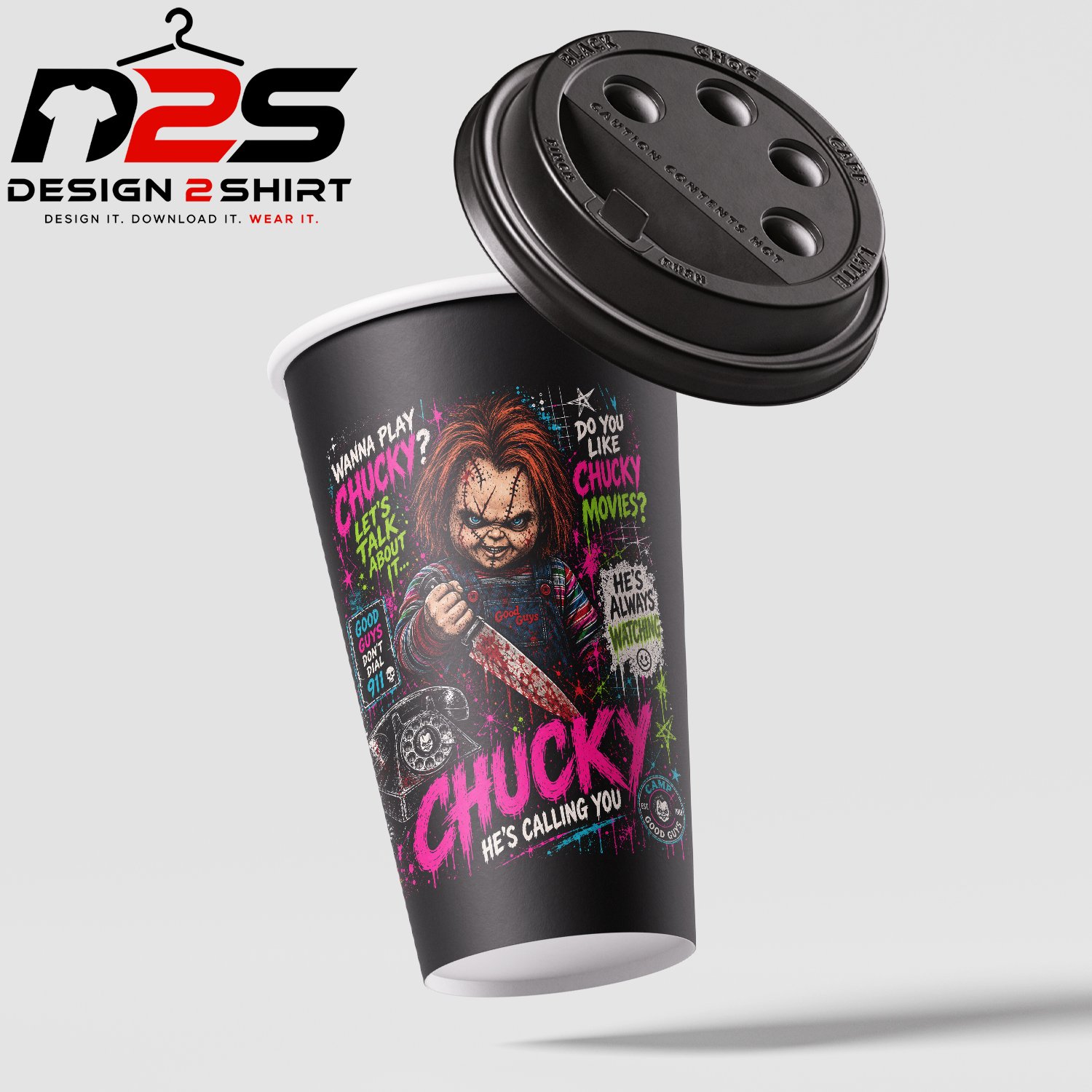 High-resolution Halloween PNG for sublimation and apparel projects