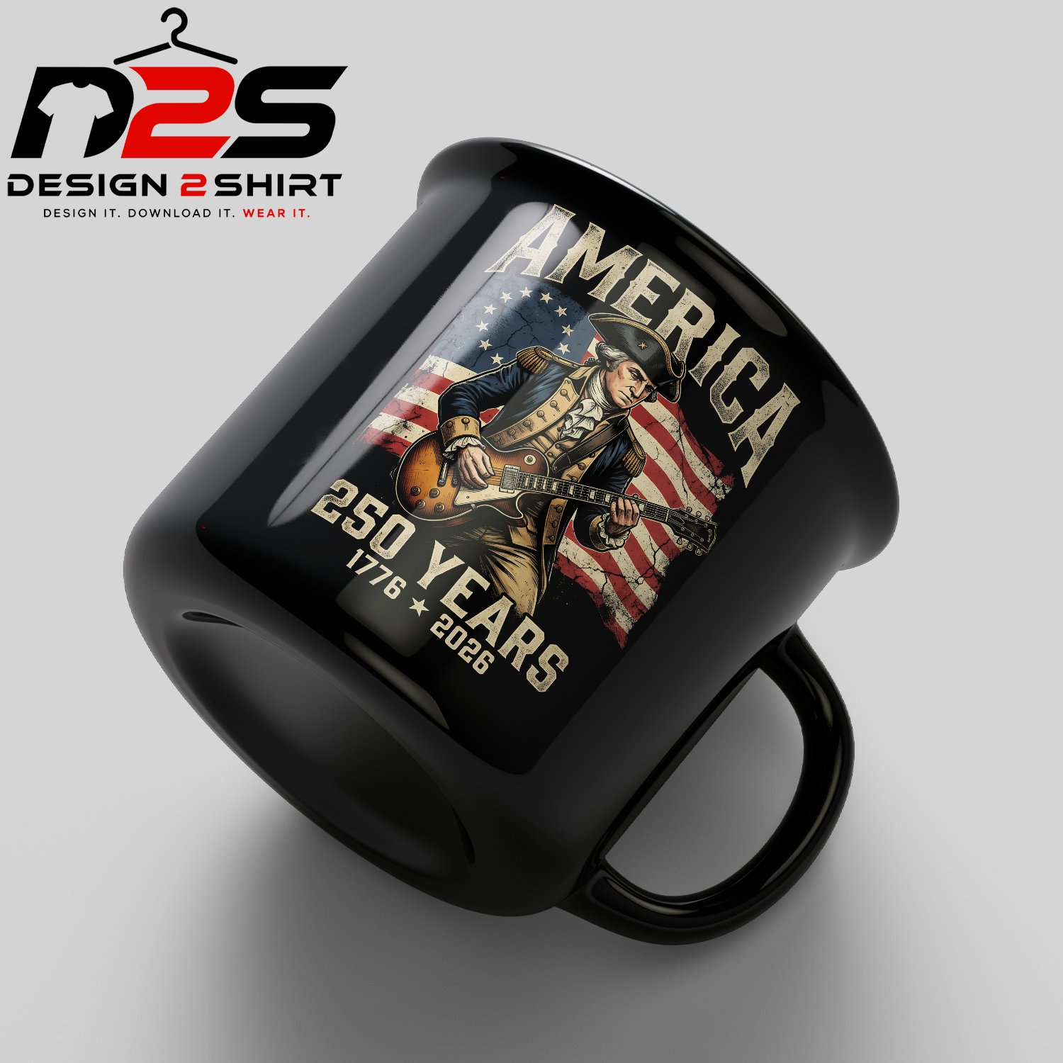American 250th anniversary themed digital artwork