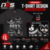Hiss Cat Parody Rock Music PNG design with transparent background for sublimation