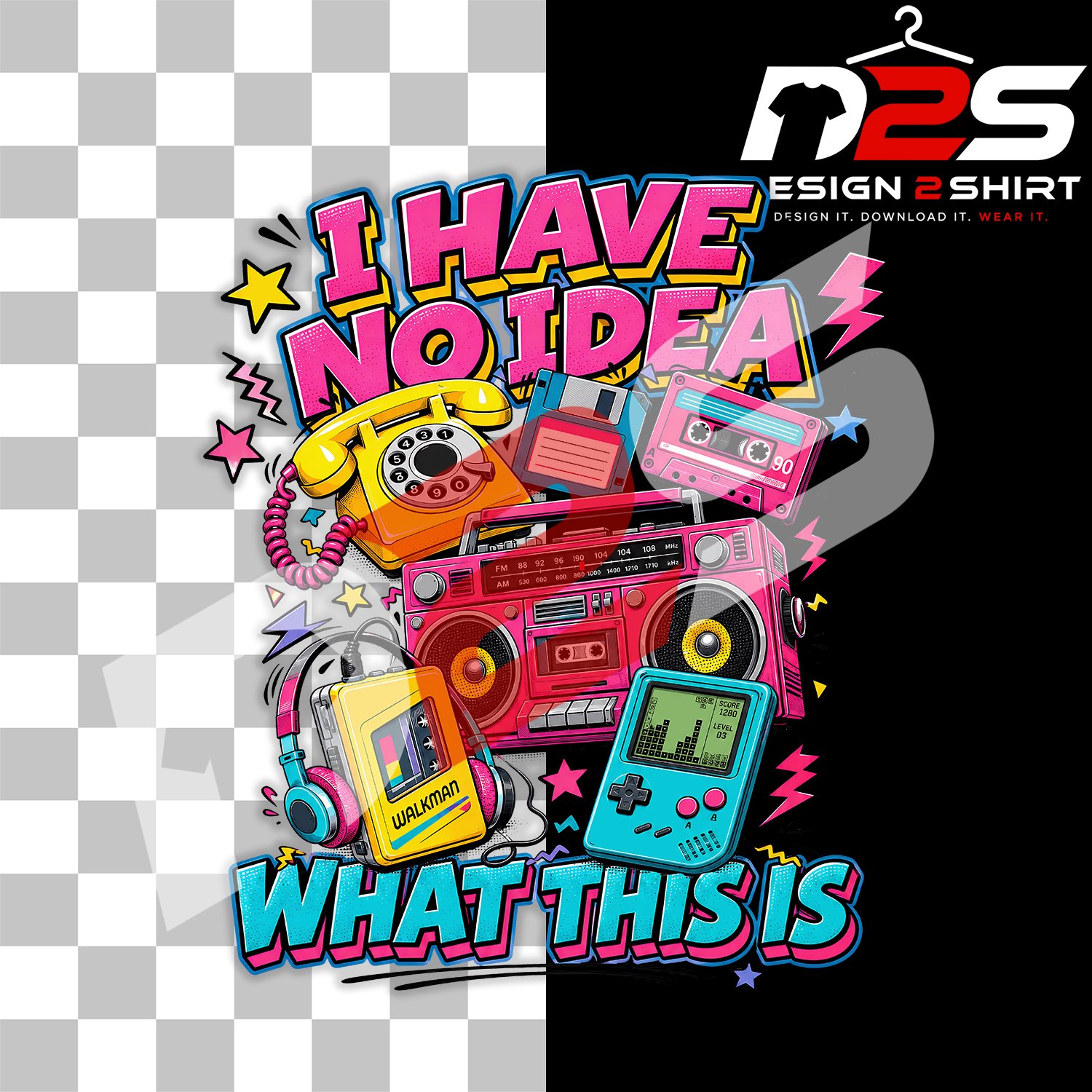 I Have No Idea What This Is humorous design on a transparent background