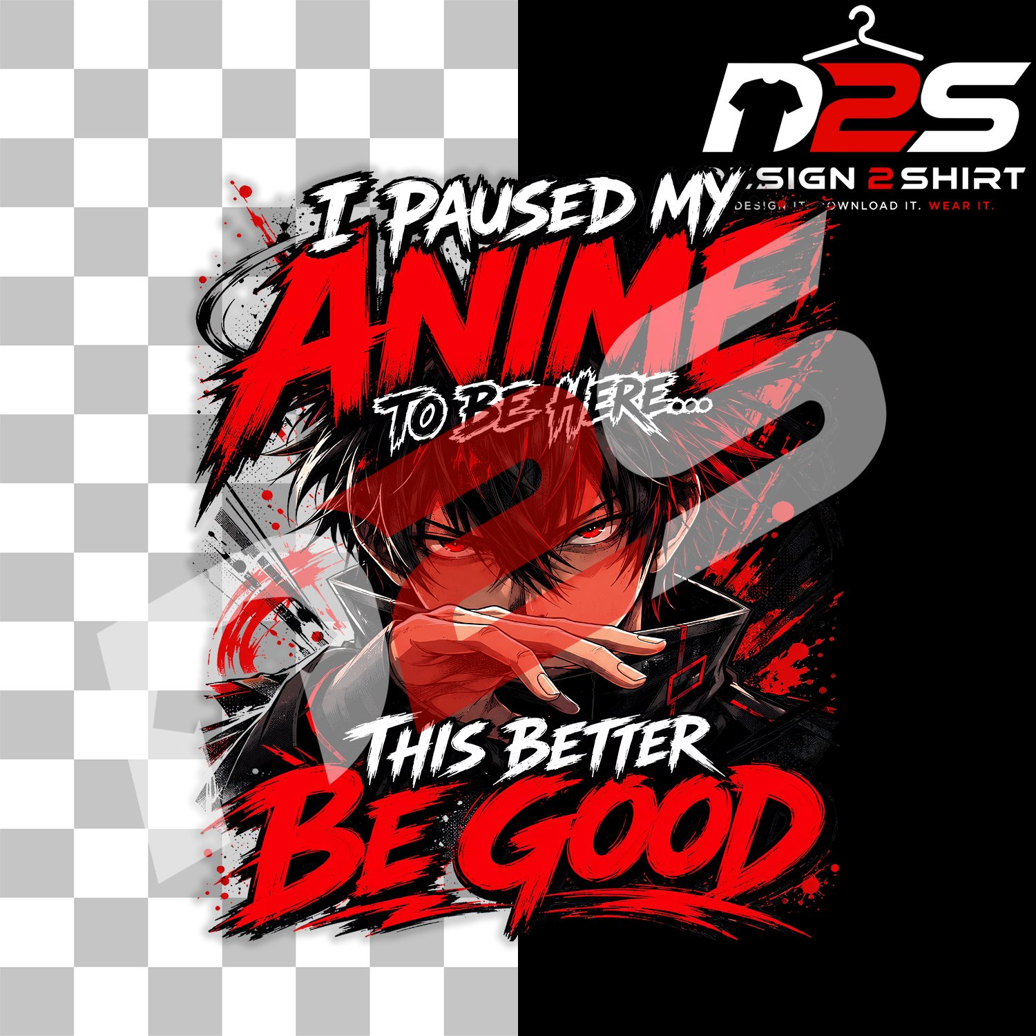 I Paused My Anime to Be Here fandom design for creative projects