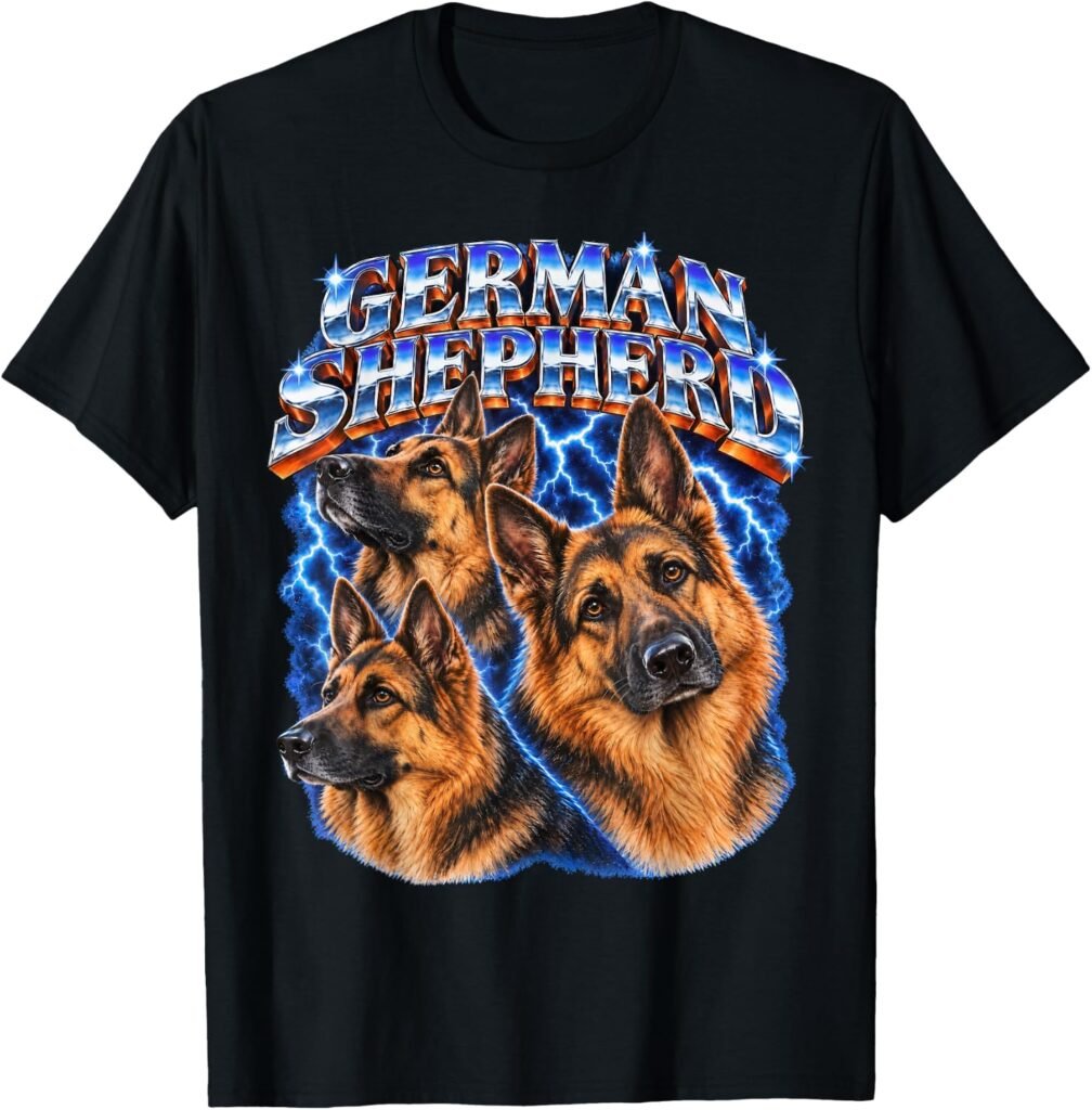 funny dog classic rock retro music t-shirt